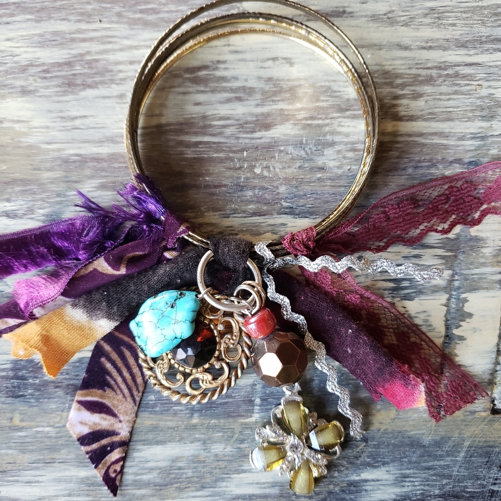 Funky FUN boho Bracelet...Can be a Necklace too!